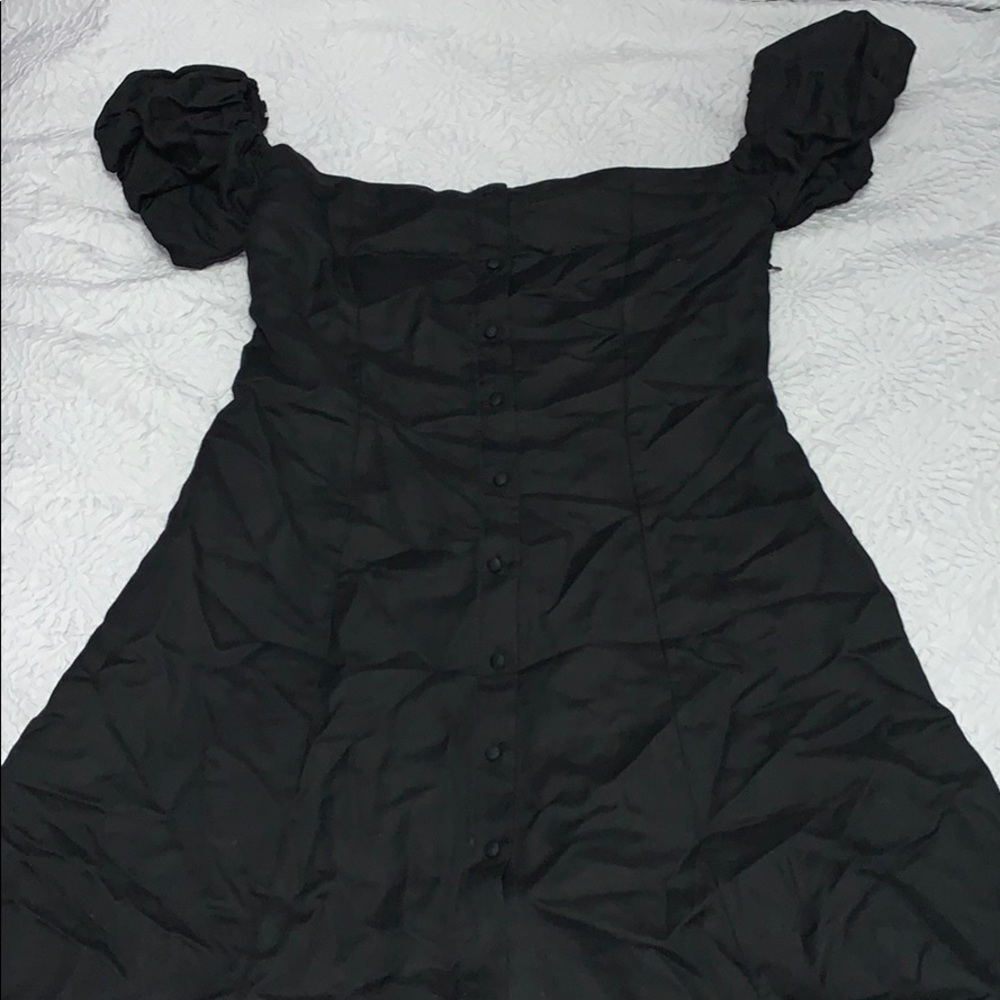 Zara Women Premium Denim Collection Black Dress